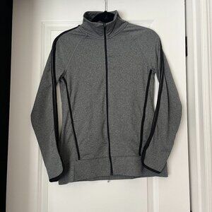 Champion Long Sleeve DuoDry Gray Full Zip Shirt